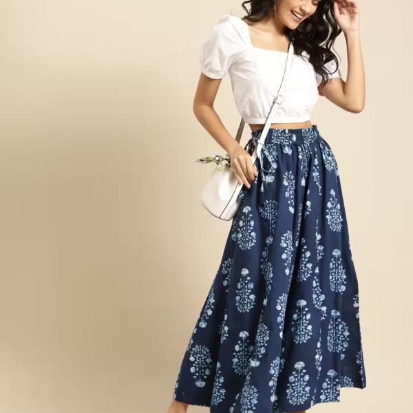 Floral Print Flared Palazzos